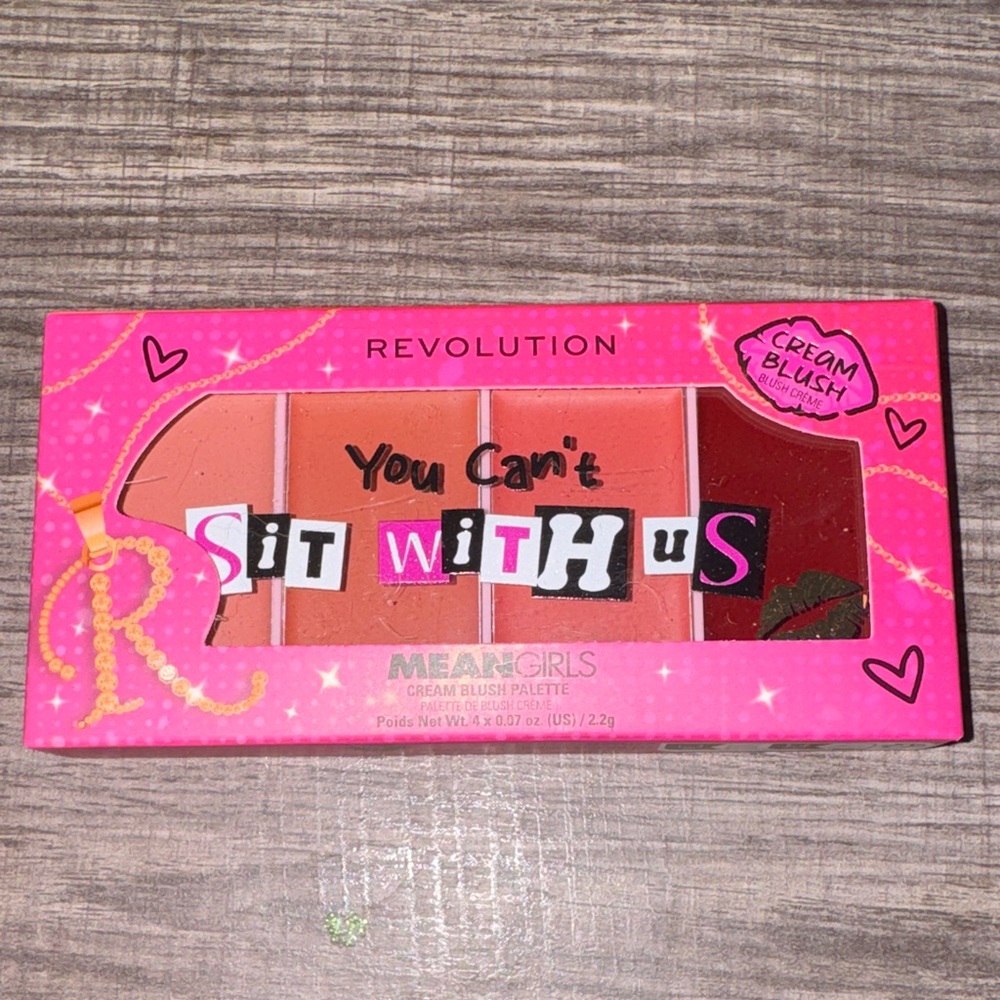 Revolution Mean Girls Cream Blush Palette - Coral and Peach Tones